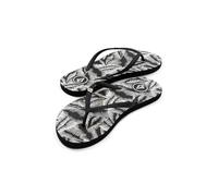 Volcom Women's Eco Concourse Flip Flip Sandal, Black White, 6 UK