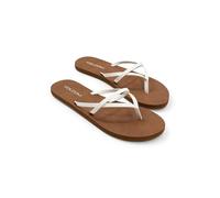 Volcom womens Flip Flops Sandals, All-day Wear, Comfortable Footwear, White, 6 UK
