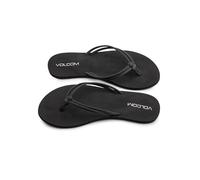 Volcom Women's Forever and Ever Flip Flop Sandal, Black Out, 7