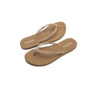 Volcom Women's Forever and Ever Flip Flop Sandal, Tan-New, 6 UK