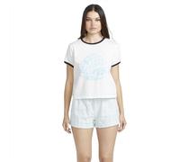 Volcom Women's Maybe Short Sleeve Baby Ringer Tee T-Shirt, Star White, M