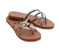 Volcom Women's New School Strappy Flip Flop Flat Slide Sandal, Old Gold, 5 UK