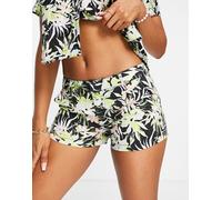 Volcom Womens Shorts in Tropical Print - Multicolour Cotton - Size 26 (Waist)