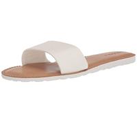 Volcom Women's Simple Synthetic Leather Strap Slide Sandal, White, 4 UK