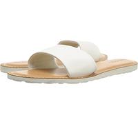 Volcom Women's Simple Synthetic Leather Strap Slide Sandal, White, 8 UK
