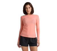 Volcom Women's Simply Core Long Sleeve Rashguard UPF 50+, Reef Pink Tide, Medium
