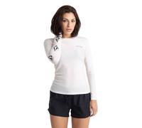Volcom Women's Simply Core Long Sleeve Rashguard UPF 50+, Star White Tide, Large