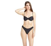 Volcom Women's Simply Seamless Cheekini Swimsuit Bikini Bottom, Black 124, XXL
