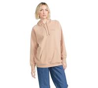 Volcom Women's Truly Stoked Ovesized Bf Hooded Fleece Sweatshirt, Sandstorm, Large