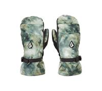 Volcom Women's V.SNOW Over Mitt - Waterproof 2-Layer Snowboard Mitten, Grip Palm, Shamrock Heather, Small