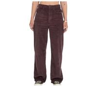 Volcom - Pantalon en velours côtelé - Weellow II Corduroy Pant W Raisin for Women in Cotton - Size 27 US - Burgundy Burgundy 27 US