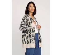 Volcom - Wylding Out Animal Print - Cardigan - beige - M - gid://shopify/Metaobject/70610354413,Knitwear M