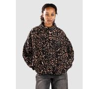 Volcom - Warm Fleeces with zip - Wylding Out Sherpa W Animal Print for Women in Recycled Polyester - Size XS - Beige Beige XS