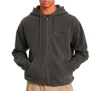 Volcom - Zipped hooded sweatshirt - Single Stone Pw Zip Rinsed Black for Men in Cotton - Size M - Grey Grey M