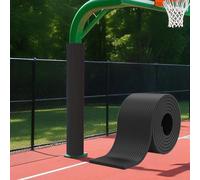 VOLDAX All-Weather Square Basketball Pole Padding Outdoor, Wrap Around Pole Pads to Protect Cars/Pipes UV-Resistant Waterproof Basketball Hoop Padding(Black-1PCS,20 * 1cm/7.9 * 0.4in)