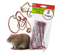 Vole Wire Traps 2 Pack Underground Tunnel Snap Trap Reusable Metal Pest Control