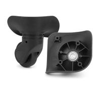 Volein 1 Pair Suitcase Replacement Wheels Black Luggage Wheels Replacement Suitcase Caster Wheels with 4 Screw Holes(VX-01)