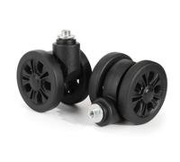 Volein 2 Pcs Universal Suitcase Wheels Replacement, 55mm Wear Resistant Luggage Replacement Wheels with Bearings Spare Casters Kit for Most Suitcase DIY Repairs(Black)