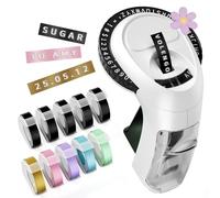 VolenGo Embossing Label Maker Machine, Omega Embossed Labels, Multicolor