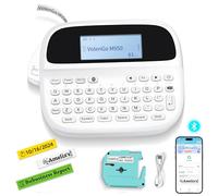 VolenGo M950 Label Maker, Rechargeable Backlit Labeler Machine with Tapes 12mm 0.47 White for Office Home School, Bluetooth Handheld Label Printer Replacement for Brother Ptouch Label Maker Machine