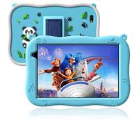 VOLENTEX Kids Tablet 8 inch, Android 13 Tablet for Age 3-15,64GB Quad-Core Toddler Pad with Shockproof Case, Parental Control, Bluetooth, WiFi, 2MP+8MP Dual Camera, 5000mAH (Blue)