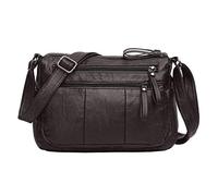 VOLGANIK ROCK Purses for Women Soft PU Leather Shoulder Bag Ladies Crossbody Purse and handbags Lightweight Pocketbook, Chocolate-10.2"-n, M