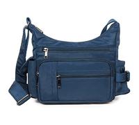 VOLGANIK ROCK RFID Anti Thief Crossbody Bag for Women Waterproof Shoulder Bag Messenger Bag Casual Nylon Purse Handbag, Dark Blue-9.8", S