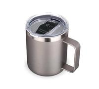 Volhoply 14oz Insulated Stainless Steel Coffee Mug with Leakproof Lid, Double Wall Vacuum Travel Coffee Cup, Reusable Metal Tumbler, Keeps Hot/Cold, Perfect for Home, Travel, Camping, Gifts (Gray, 1)