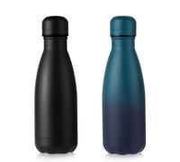 Volhoply 350ml/12oz Small Water Bottle Stainless Steel, BPA Free Insulated Water Bottles, Double Wall Cola Shape Flask, Keeps Cold 24 Hours and Hot 12 Hours for Kids Handbag (Mix,2)