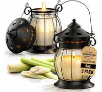 volila 2 Pack Citronella Candle Vintage Scented Candle Outdoor & Indoor in Black volila Black 2 Pack