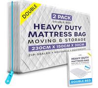 volila 2 Pack Double Mattress Storage Bag With Zipper - Waterproof Mattress Storage Cover, Moving House