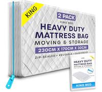 volila 2-Pack King Mattress Bags With Zipper - Waterproof Mattress Storage Cover, Moving House