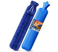 volila 2L Long Hot Water Bottle for Back Ache & Pain Relief in Blue volila Blue