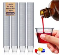 volila 30Ml Disposable Medicine Cups - 500 Small Plastic Measuring Cups For Liquid Medication, Cooking, Arts & Crafts, Bpa-Free