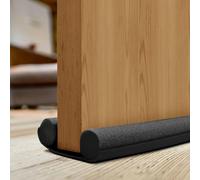 volila Black Pack Of 1 Double Sided Draft Excluder - Draught Excluder Guard For Windows & Doors, Keep Cold Air Out