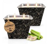 volila Citronella Candle 355ml Scented Candle Outdoor & Indoor in Black | Size: 2 Pack volila Black 2 Pack