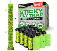 volila Fly Catcher Sticky Rolls for Moth, Flies, Mosquitos, Wasp, & Ants in Green | Size: 16 Pack volila Green 16 Pack