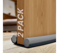 volila Grey Pack Of 2 Double Sided Draft Excluder - Draught Excluder Guard For Windows & Doors, Keep Cold Air Out