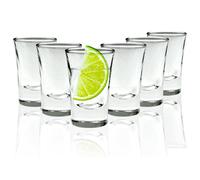 volila Heavy Base Shot Glasses - 25ml (6 Pack) in Clear volila Clear