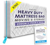 volila King Mattress Bag With Zipper - Waterproof Mattress Cover For Moving And Storage, Protects Against Dust & Pests