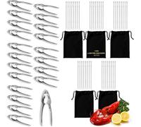 volila Lobster Crackers 20 Pack With 40 Picks Heavy Duty Seafood Crackers For Crab, Lobster, Nuts Multipurpose Tool Set
