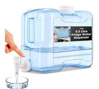Volila Modern 5.5L Slim Fridge Water Dispenser with Tap for Water, Juice and Other Cold Drinks - Transparent PETG Material, Ideal for Fridge, Travel, Camping, Picnic and Outdoor Events