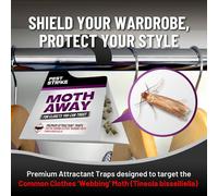 volila Moth Traps - Non-Toxic, Foldable Triangle for Wardrobes | Size: 12 Pack volila Multicolor 12 Pack