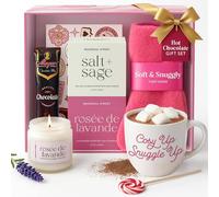 volila Mother's Day Gift Set with Mug, Fuzzy Socks, Candles & Hot Chocolate Sachet in Pink volila Pink