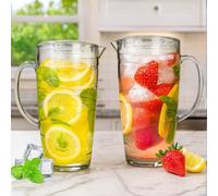 volila Plastic Jug 2L (2 Pack) Swirl Design in Clear volila Clear