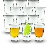 volila Shot Glasses - 25Ml (12 Pack) Heavy Base Clear Shot Glasses For Vodka, Tequila, Desserts - Durable & Reusable