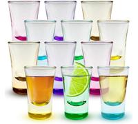 volila Shot Glasses Set 25Ml Heavy Base Shot Glasses (12 Pack) For Vodka, Tequila, Espresso & Desserts Durable & Reusable