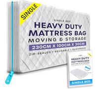 volila Single Mattress Bag With Zipper - Waterproof Mattress Storage Cover, Moving House