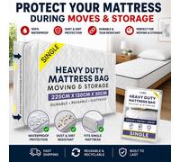 volila Waterproof Mattress Bag for Moving & Storage - Heavy Duty & Reusable in Clear | Size: Small volila Clear S