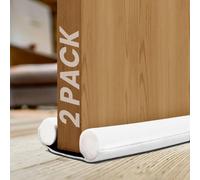 volila White Pack Of 2 Double Sided Draft Excluder - Guard For Windows & Doors, Keep Cold Air Out